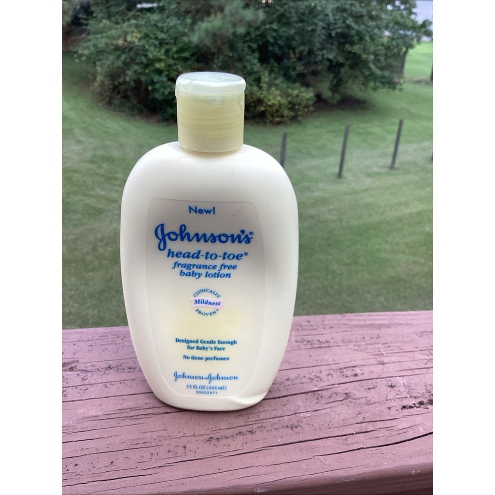 1 New Johnson's Head to Toe Fragrance Free Baby Lotion 15 fl oz Sealed HTF